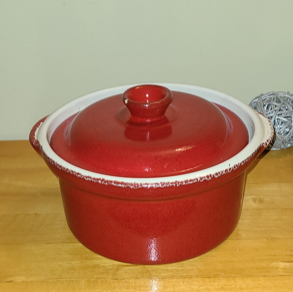 Terracotta red dish "La bourguignonne"